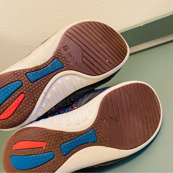 Spenco Siesta Via Slides Clogs Gray Floral Slip On Shoes Womens 7 - Picture 6 of 9